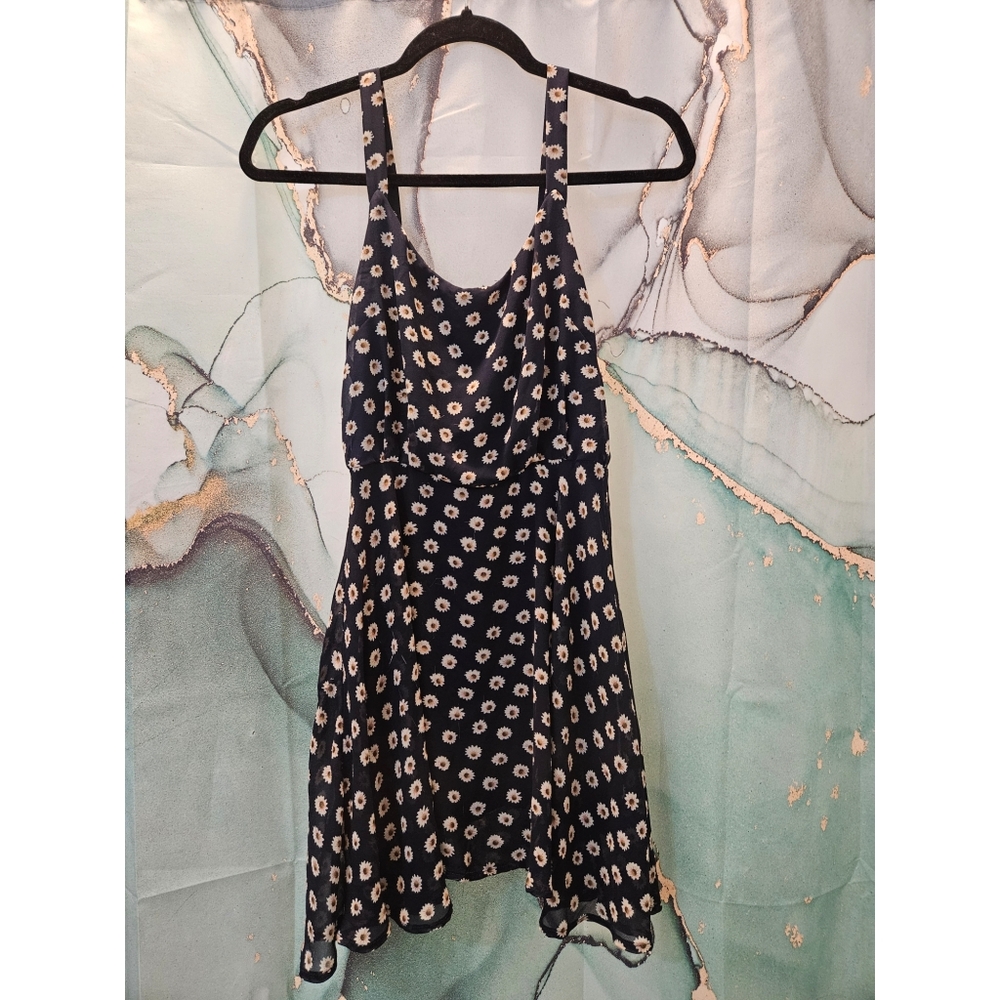 Lucca Couture Floral Navy Dress